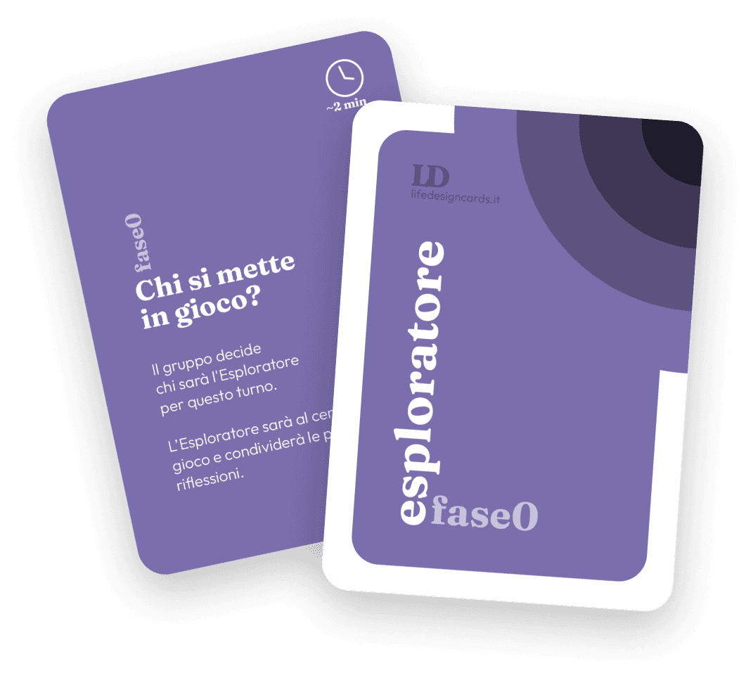 Carta esploratore fase 0 e carta domanda Chi si mette in gioco?